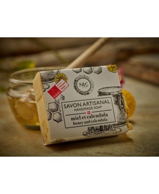 Savon "Miel et Calendula" - Marque Valais