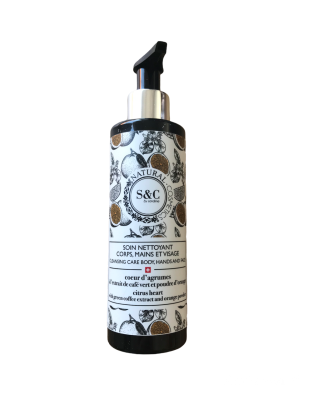 Gel douche corps, mains et visage - Coeur d'agrumes