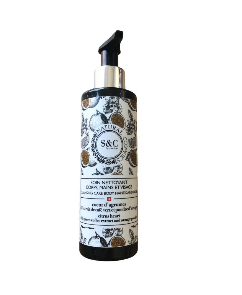 Gel douche corps, mains et visage - Coeur d'agrumes