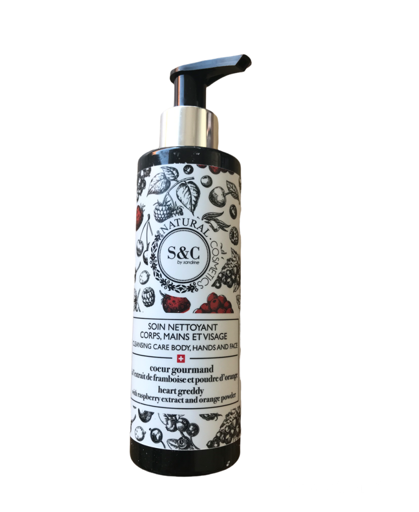 Gel douche corps, mains et visage - Coeur gourmand