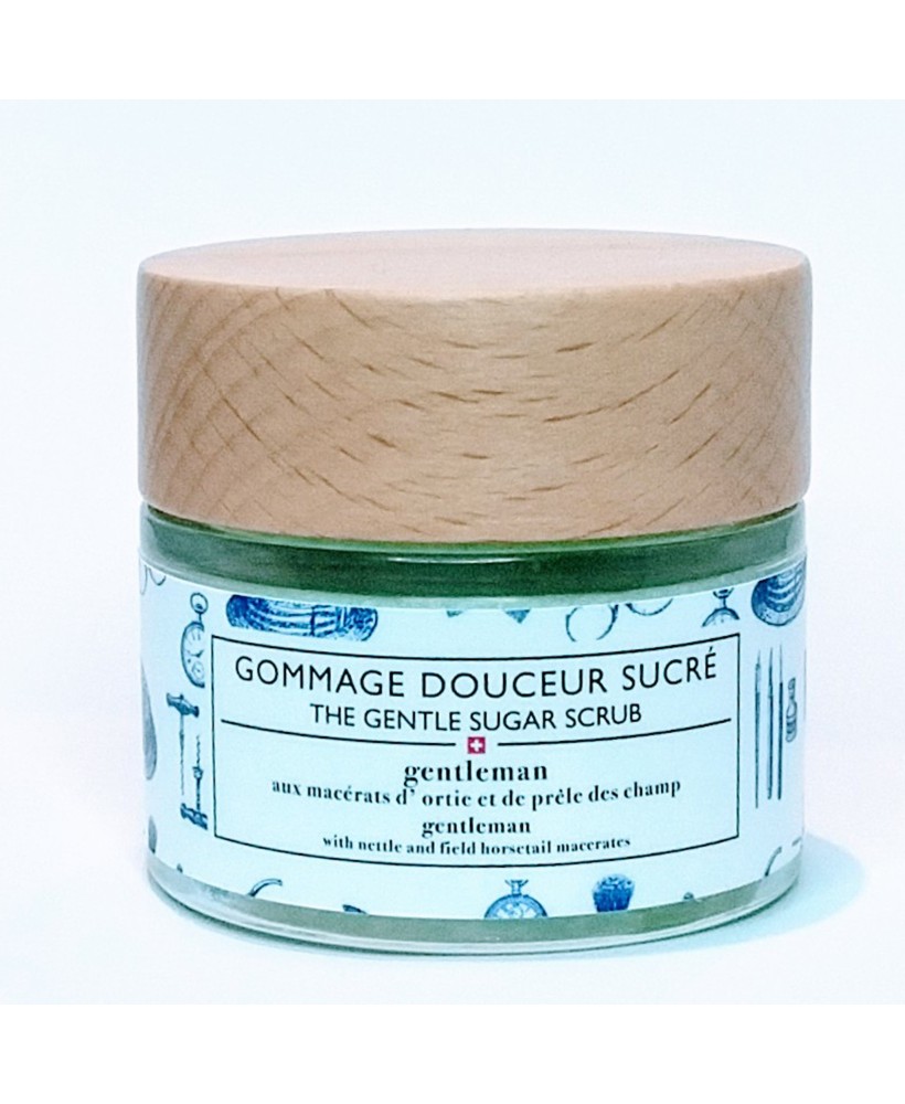 Gommage visage et corps au sucre, Gentleman (homme)
