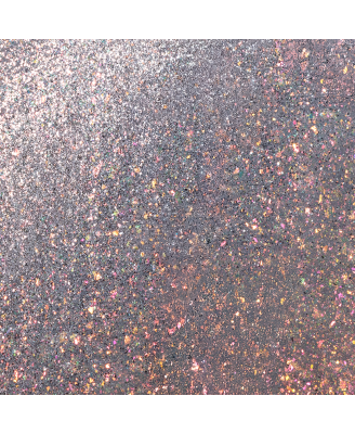 Cat Eye effet - MC1 Paillettes argentées, reflets roses